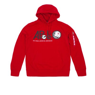 Alpha Industries Apollo 50 Hoodie speed red XL