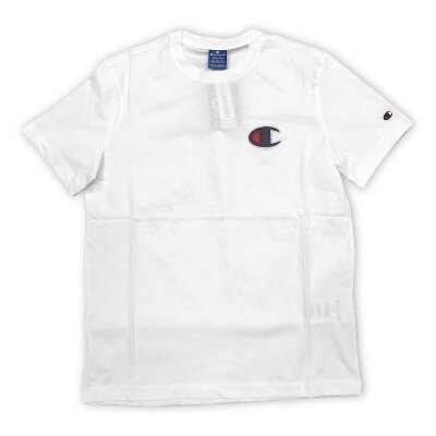Champion Herren T-Shirt mit kleinem Logo weiß