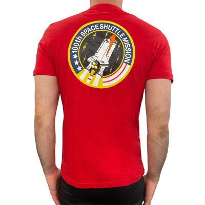 Alpha Industries Herren T-Shirt Space Shuttle speed red S