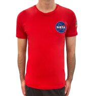 Alpha Industries Herren T-Shirt Space Shuttle speed red S