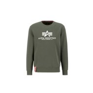 Alpha Industries Herren Sweater Basic Logo dark olive