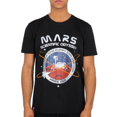 Alpha Industries Herren T-Shirt Mission To Mars black