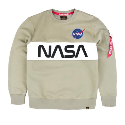 Alpha Industries Herren Sweater NASA Inlay olive