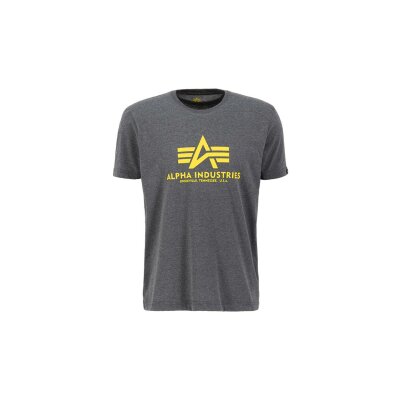 Alpha Industries Herren T-Shirt Basic Logo charcoal heather L