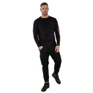 Alpha Industries Herren Sweater X-Fit black 4XL
