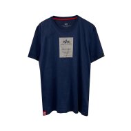 Alpha Industries Herren T-Shirt Reflective Label new navy
