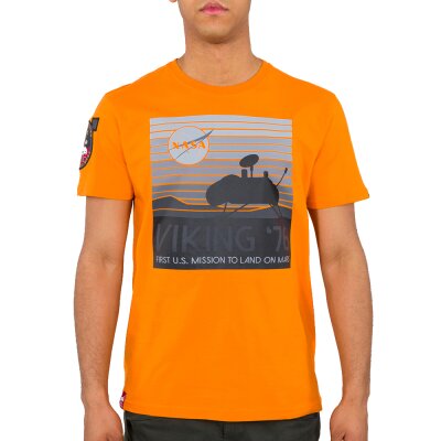 Alpha Industries Herren T-Shirt Viking 76 Alpha orange XXL