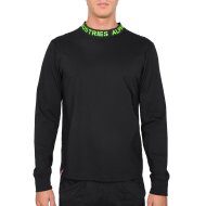 Alpha Industries Herren Longsleeve T-Shirt Neck Print black/neon green