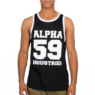 Alpha Industries Herren Tank Top 59 black