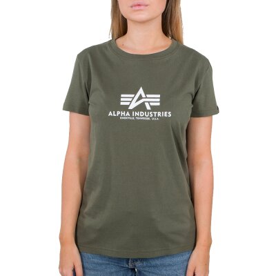 Alpha Industries Damen New Basic T-Shirt dark olive XS