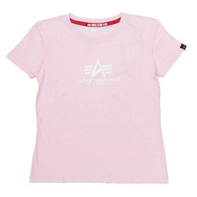 Alpha Industries Damen New Basic T-Shirt pastel/neon pink