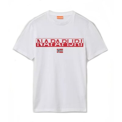 Napapijri T-Shirt Saras Solid bright white weiß XXL