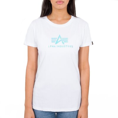 Alpha Industries Damen Rainbow T-Shirt Wmn white