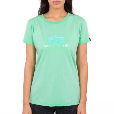Alpha Industries Damen Rainbow T-Shirt Wmn pastel mint