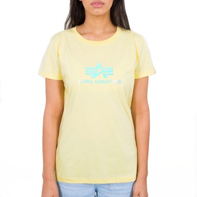 Alpha Industries Damen Rainbow T-Shirt Wmn pastel yellow