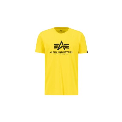Alpha Industries Herren T-Shirt Basic Logo empire yellow L