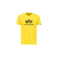 Alpha Industries Herren T-Shirt Basic Logo empire yellow L