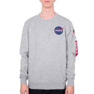 Alpha Industries Herren Sweater NASA grey heather