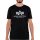 Alpha Industries Herren T-Shirt Basic Logo Reflective Print black S