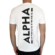 Alpha Industries Herren T-Shirt Backprint white
