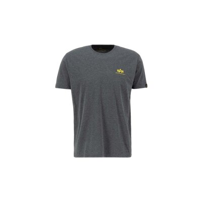 Alpha Industries Herren T-Shirt Basic Small Logo charcoal heather