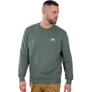 Alpha Industries Herren Basic Sweater Small Logo vintage green