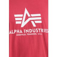Alpha Industries Herren T-Shirt Basic Logo rbf red
