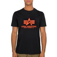 Alpha Industries Herren T-Shirt Basic Logo Neon Print...