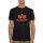 Alpha Industries Herren T-Shirt Basic Logo Neon Print black/neon orange S