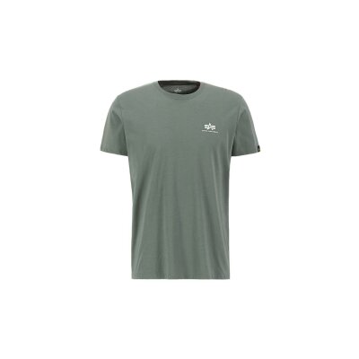 Alpha Industries Herren T-Shirt Basic Small Logo vintage green