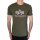Alpha Industries Herren T-Shirt Basic Logo Reflective Print dark olive