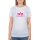 Alpha Industries Damen New Basic T-Shirt Neon Print white/neon pink