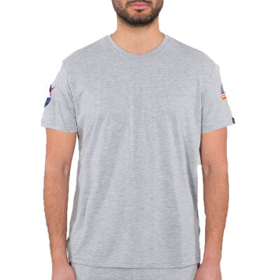 Alpha Industries Herren T-Shirt NASA grey heather