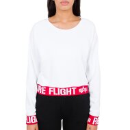Alpha Industries Damen Sweater RBF Cropped Wmn white XL