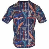 Carlo Colucci Herren T-Shirt Allover Print navy