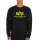 Alpha Industries Herren Sweater Basic Logo Neon Print black/neon yellow