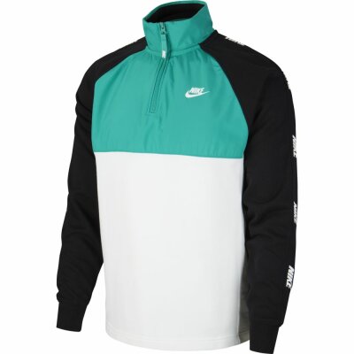 Nike Sportswear Half-Zip Trainingstop neptune green/white/black/white