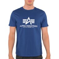Alpha Industries Herren T-Shirt Basic Logo NASA blue