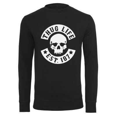 Thug Life Herren Sweater Skull schwarz