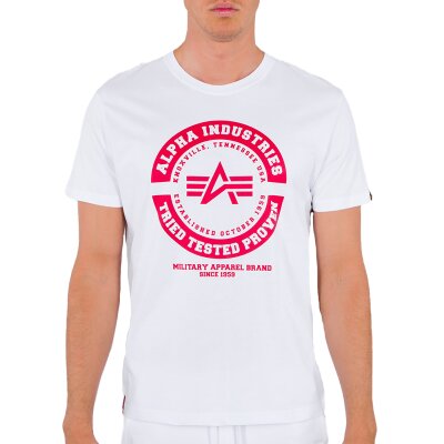 Alpha Industries Herren T-Shirt TTP white 3XL