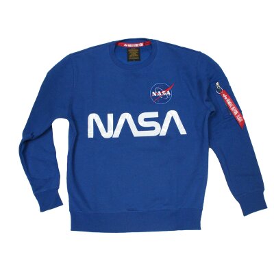 Alpha Industries Herren Sweater NASA Reflective NASA blue