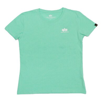 Alpha Industries Damen Basic T-Shirt Small Logo Wmn pastel mint