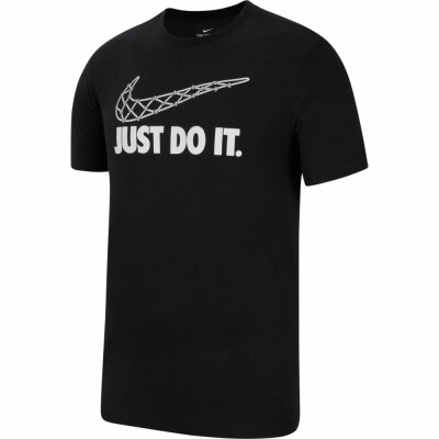 Nike Dri-FIT Herren T-Shirt Netz "Just Do It." black