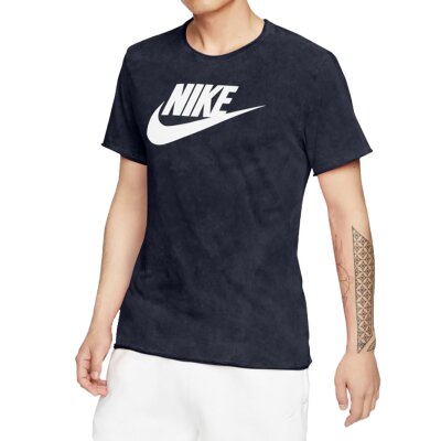 Nike Herren T-Shirt Icon Washed obsidian/white