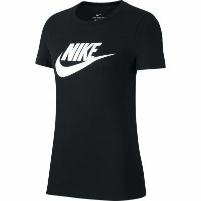 Nike Damen Sportswear Essential T-Shirt black/white S