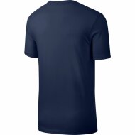 Nike Herren T-Shirt Embroidered Little Logo midnight navy/white S