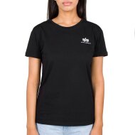 Alpha Industries Damen Basic T-Shirt Small Logo Wmn black
