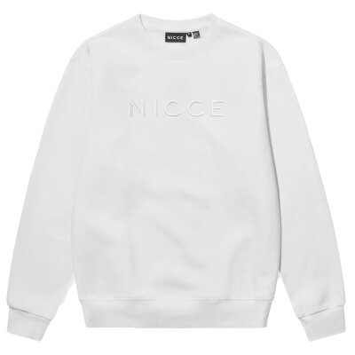 Nicce Herren Sweater Mercury white