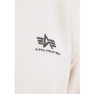 Alpha Industries Herren Sweater Basic Small Logo jet stream white