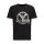 Carlo Colucci Herren T-Shirt mit silbernem 3D-Logo schwarz